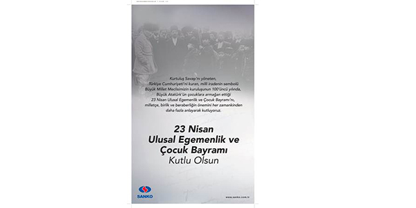 SANKO Holding'ten 23 Nisan kutlaması