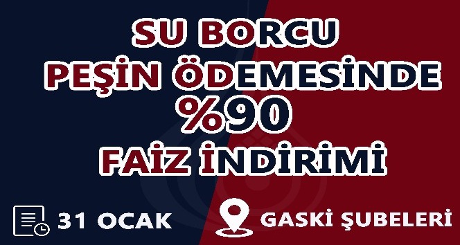 GASKİ yapılandırma süresini uzattı