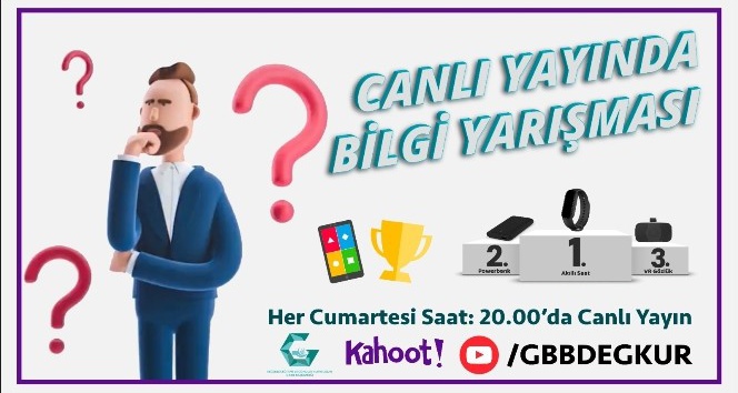 GBB'den genel kültür temalı ödüllü online bilgi yarışması