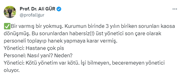 REKTÖR ÖZAYDIN YİNE KAFA KARIŞTIRDI