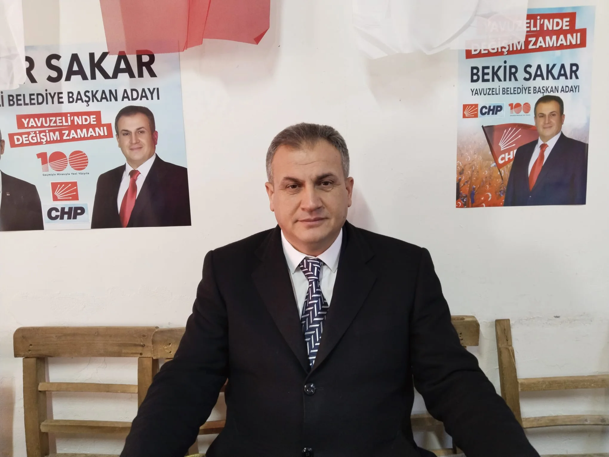 Bekir Sakar Yavuzeli'ne hizmet için adayım