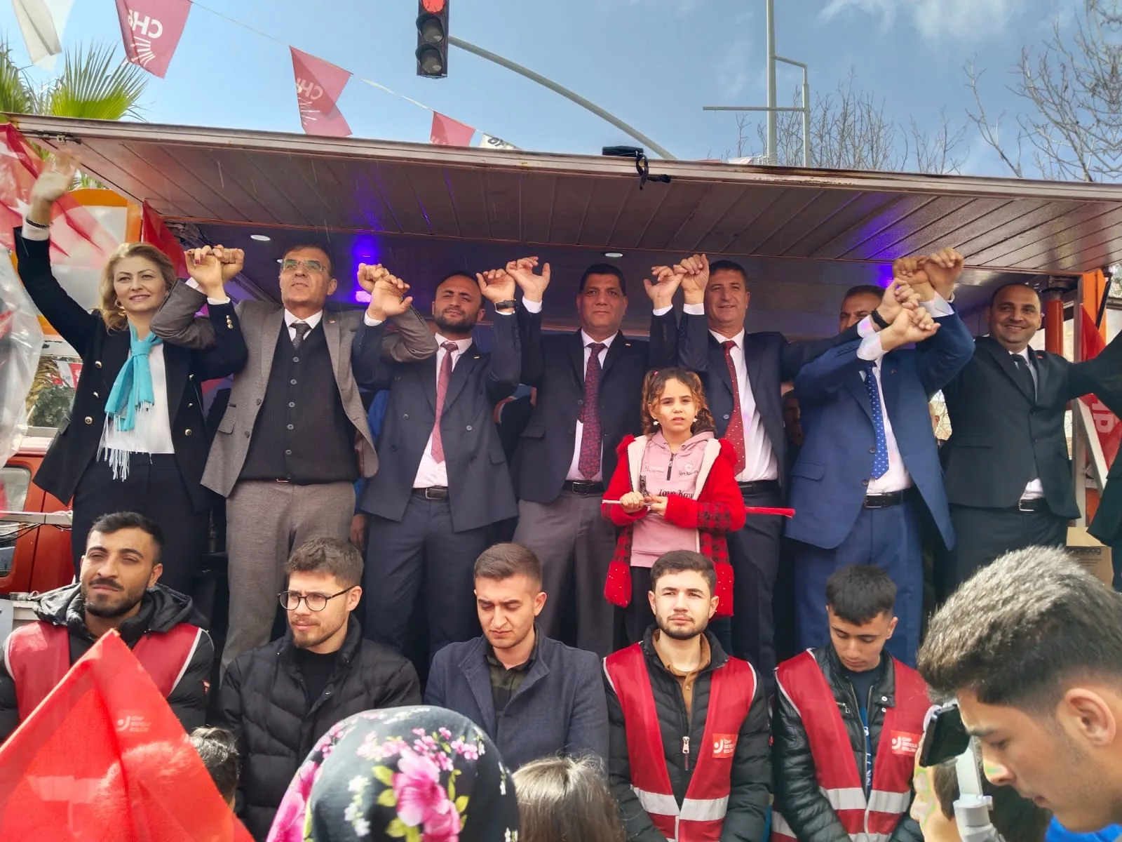 Araban'da miting böyle olur