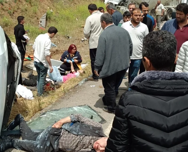 Gaziantep’in İslahiye ilçesinde tır,