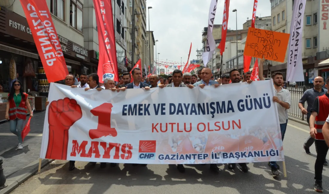 Gaziantep'teki 1 Mayıs kutlamalarına