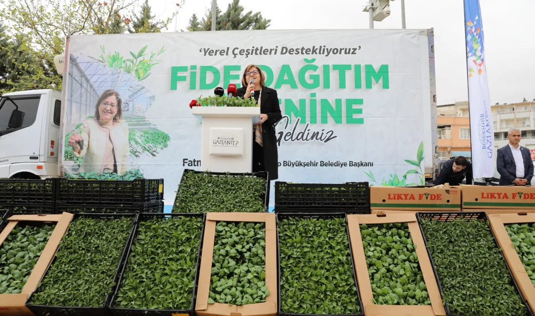 Gaziantep Büyükşehir Belediyesi çiftçinin