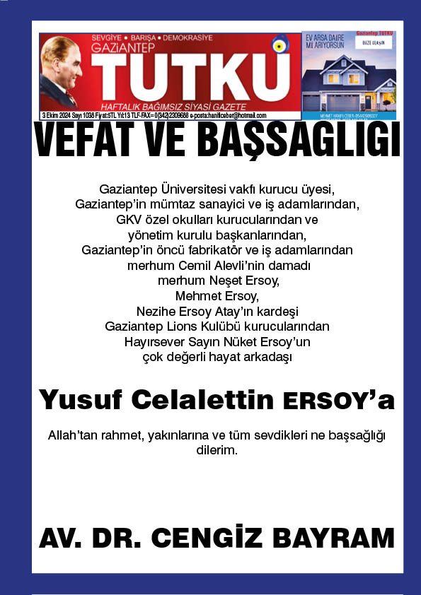 VEFAT VE BAŞSAĞLI